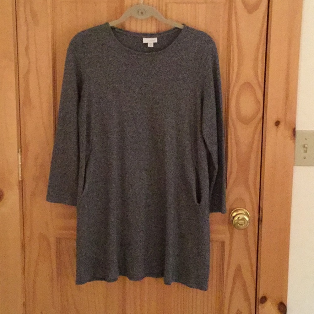 Heather gray jjill dress with pockets